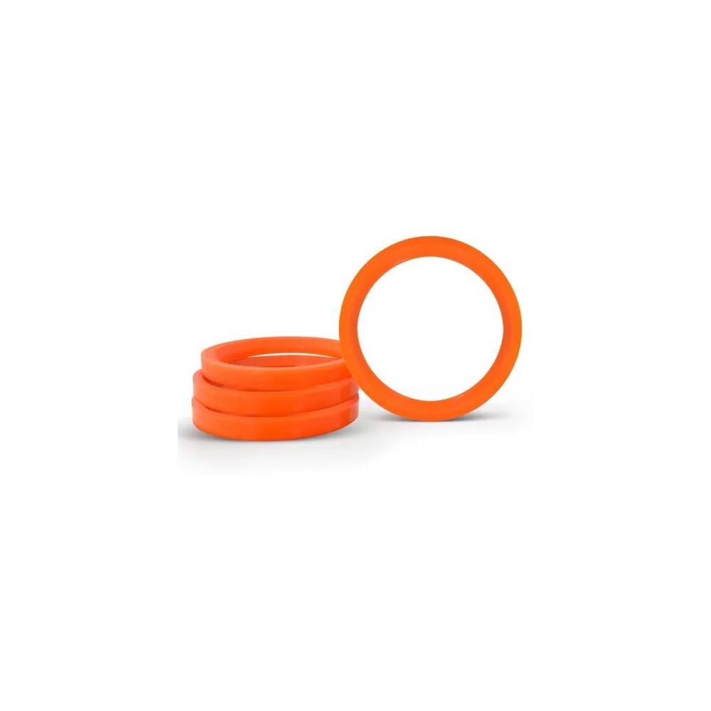 Kit 4 Anéis Centralizadores VW Laranja – Ajuste Ideal para Rodas Mangels, Vaska e Krmai 72,5mm