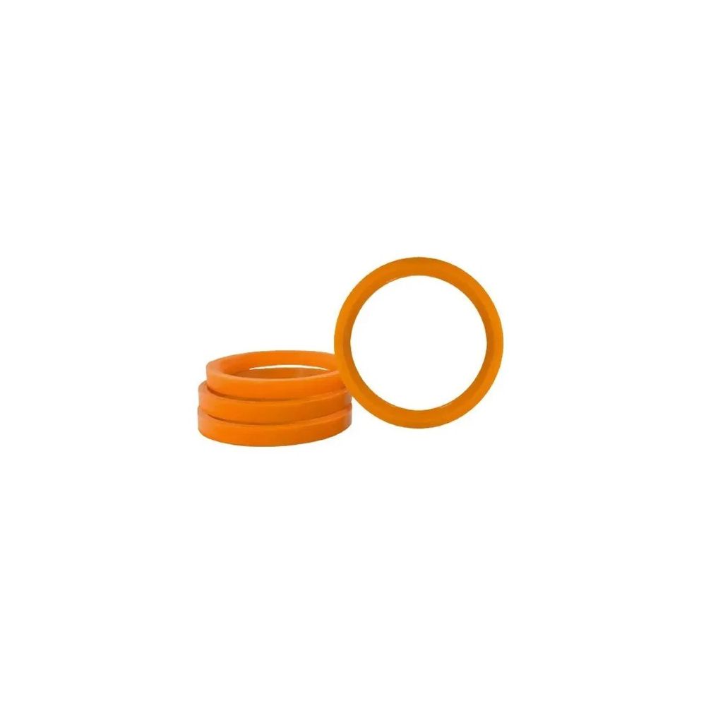 Kit 4 Anéis Centralizadores VW Laranja – Ajuste Ideal para Rodas Mangels, Vaska e Krmai 72,5mm