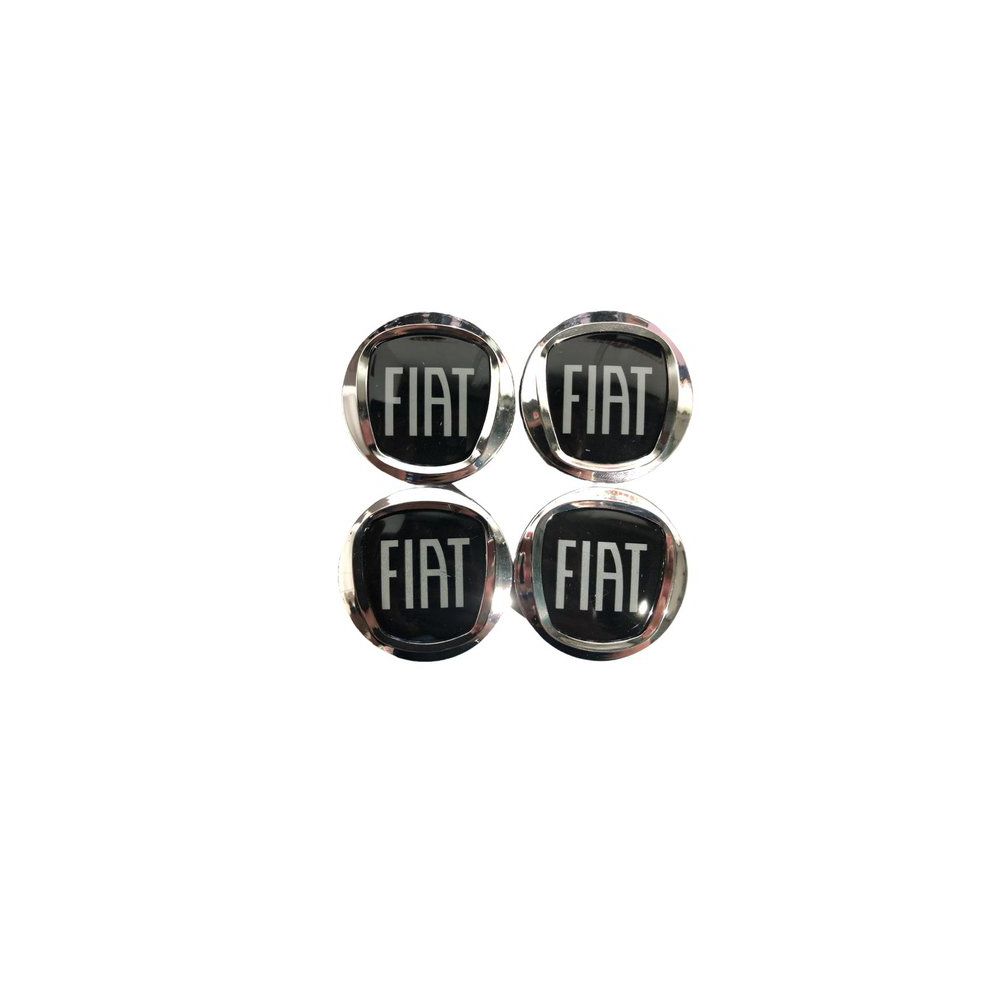 KIT 4 CALOTINHA FIAT ACRILICO BLACK MOTION