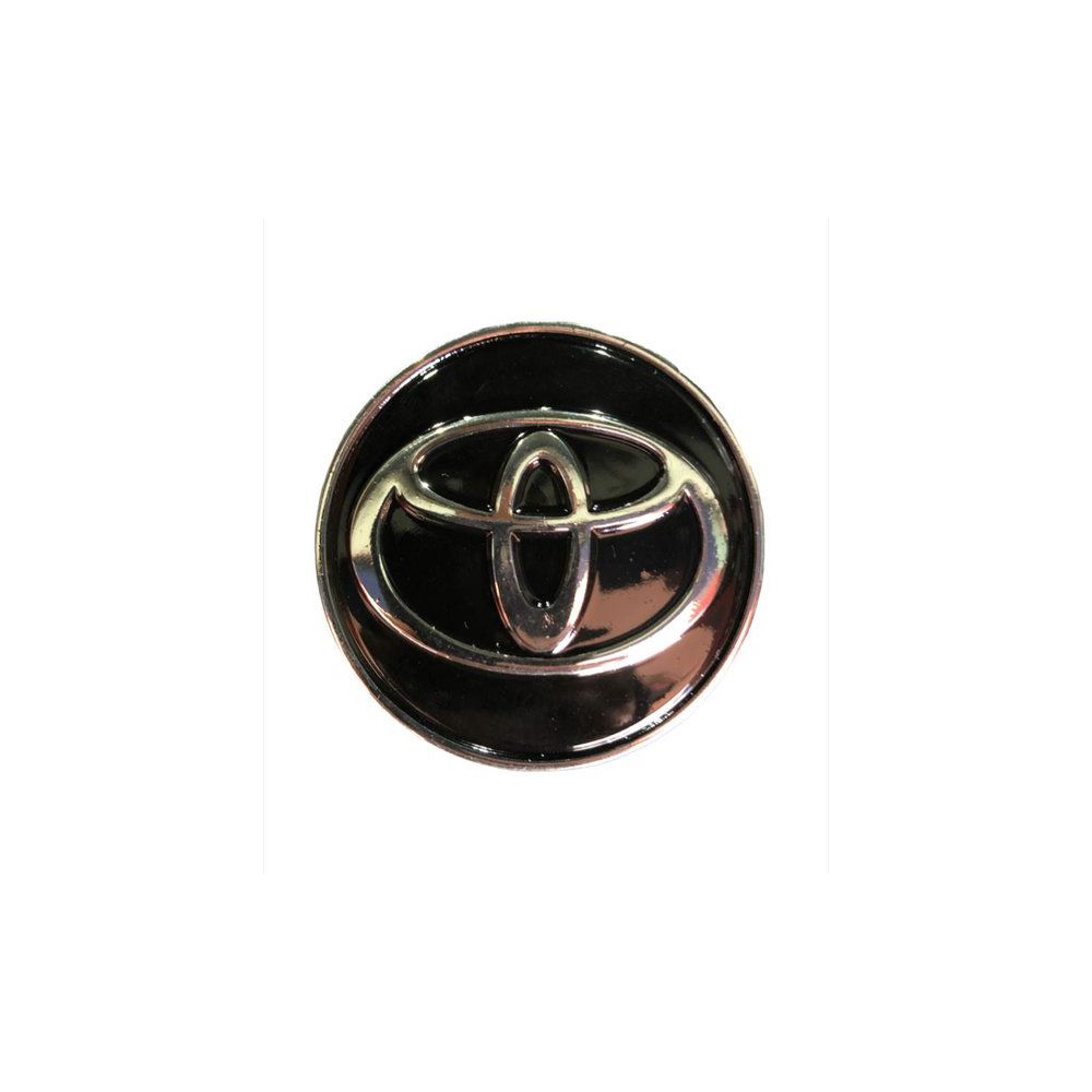 Kit 4 Calotinhas Centro de Roda Toyota Corolla Prius Yaris – Encaixe Firme + Visual Original Preto