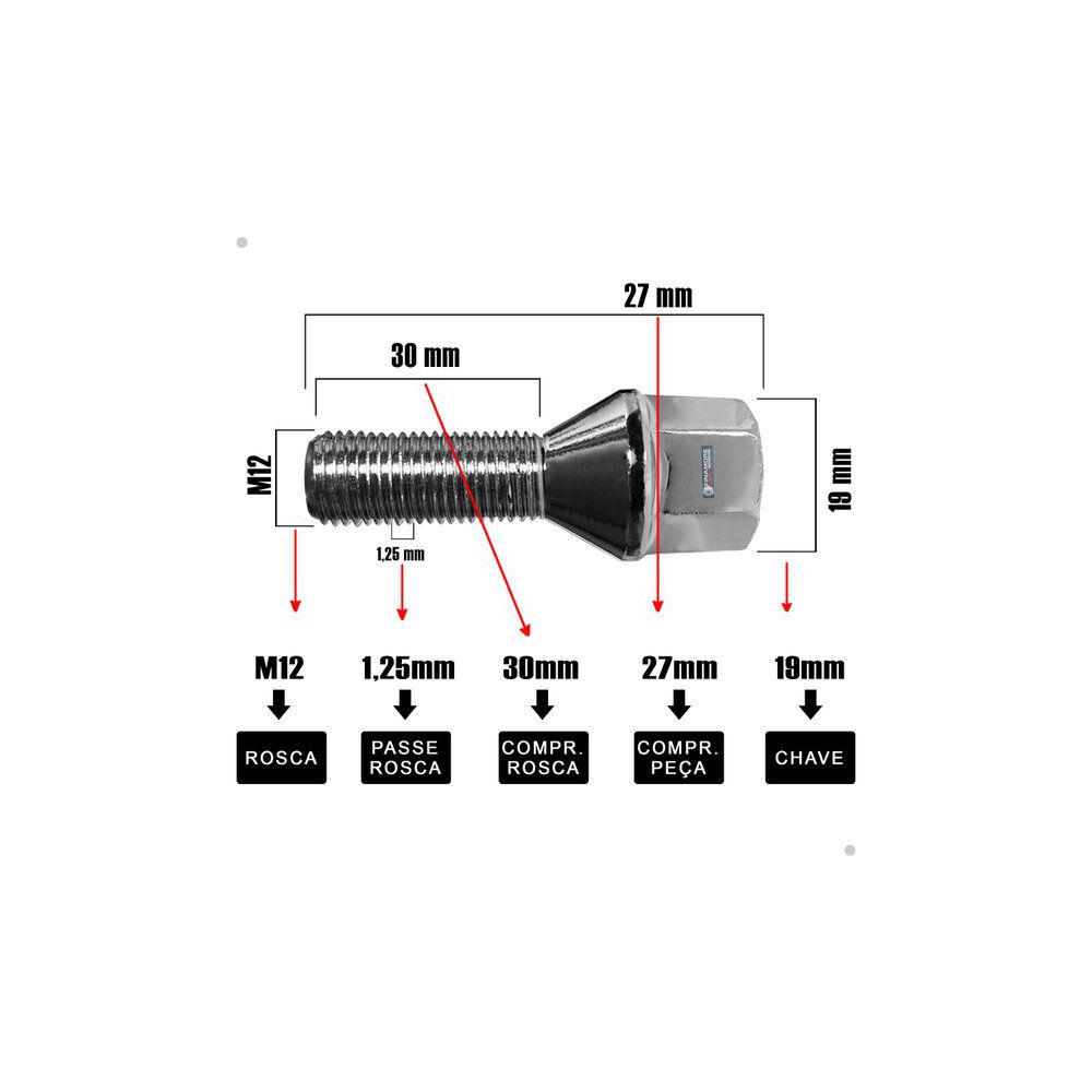 Parafusos Cromados Roda Fiat Uno Strada Palio Punto Bravo Argo Pulse Linea Siena Chronos – Encaixe Perfeito + Visual Premium Imediato