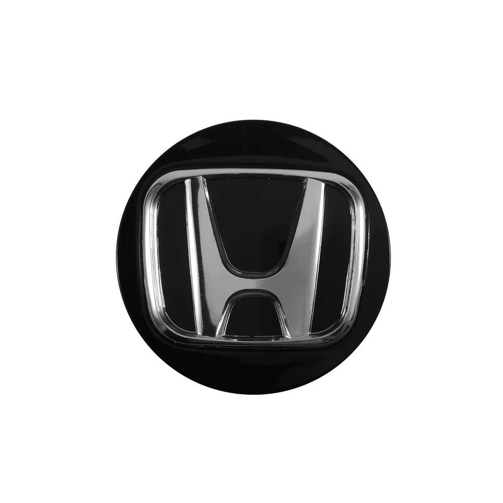CENTRO DE RODA NEW CIVIC PRETA COM LOGO CROMADO