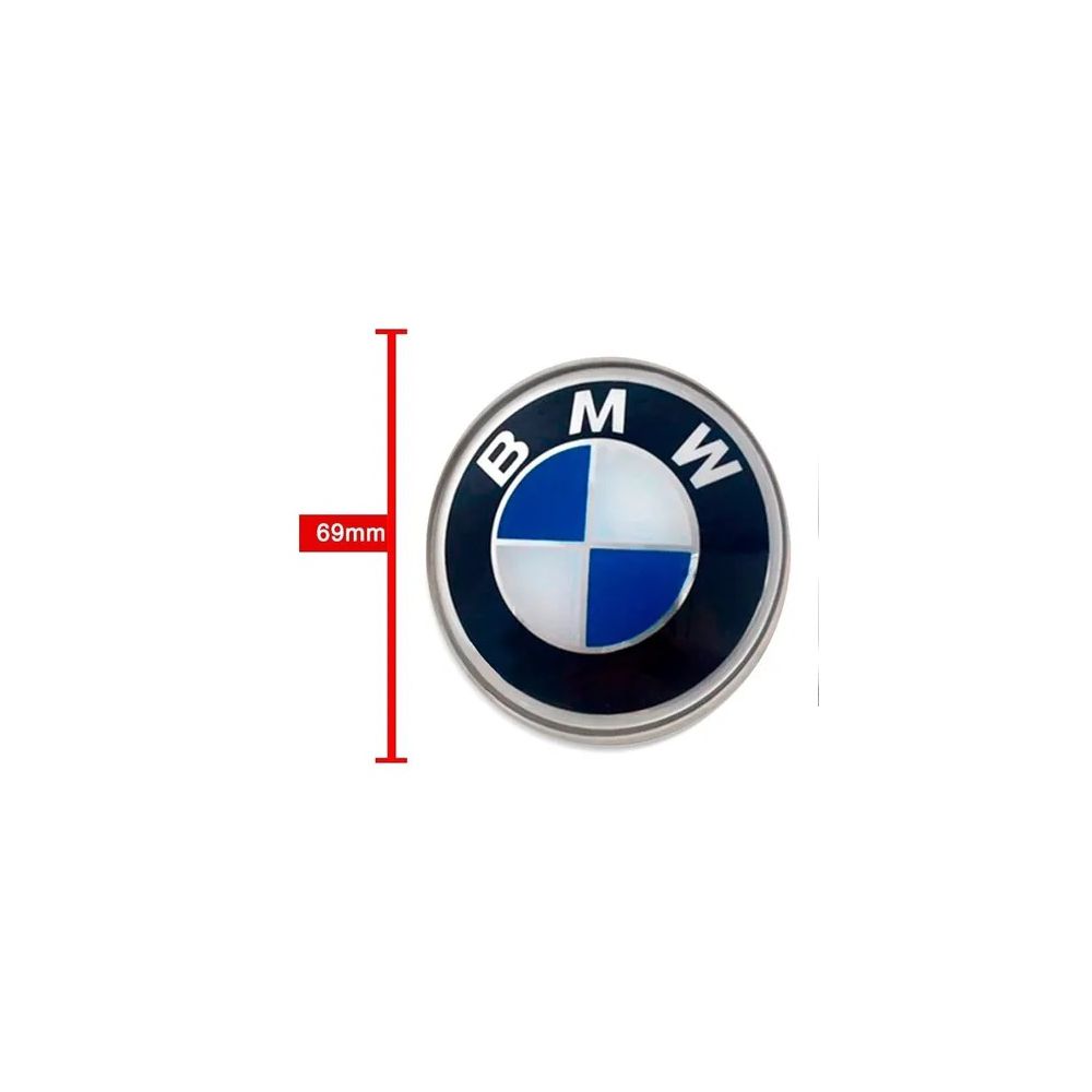 Kit 4 Calotinhas Miolo de Roda BMW com Emblema Azul – Encaixe Perfeito Para Rodas Originais
