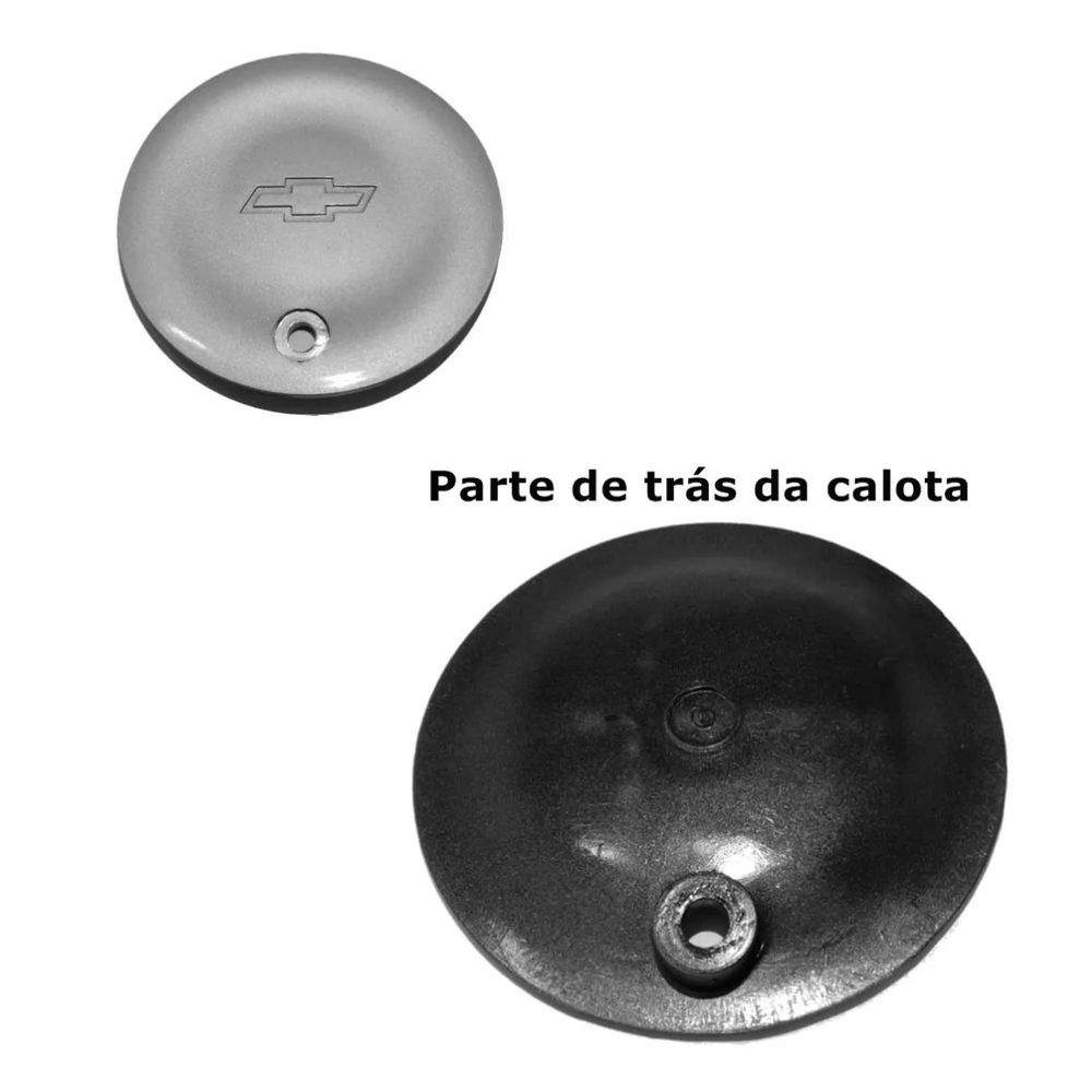 Kit 4 Calotas GM Corsa Esfirra Prata – Encaixe com Parafuso e Visual Original Garantido