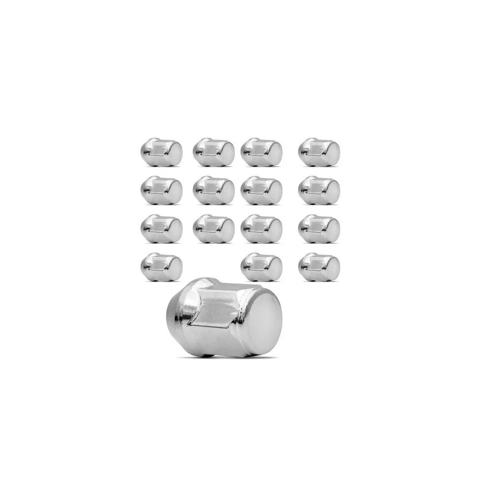 Kit 20 Porcas Cromadas Honda Civic, Fit e City – Para Rodas de Liga Leve