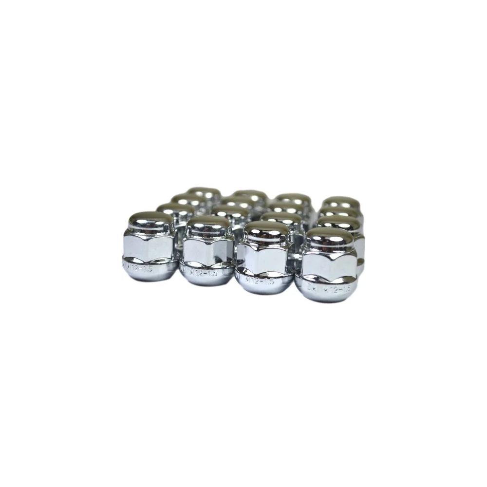 Kit 20 Porcas Cromadas Honda Civic, Fit e City – Para Rodas de Liga Leve