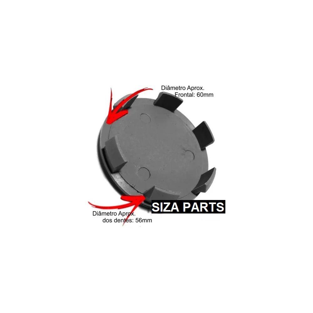 KIT 4 CALOTINHA FIAT TORO VERMELHO