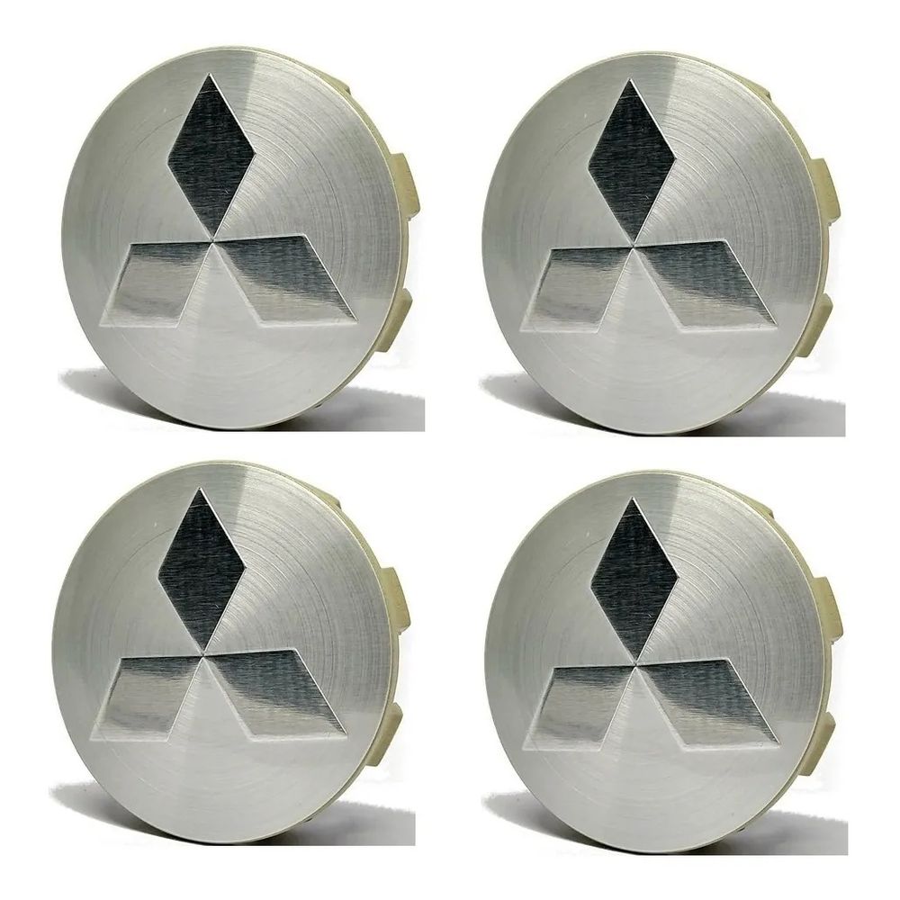 KIT 4 CALOTINHA MITSUBISHI TRITON PRATA