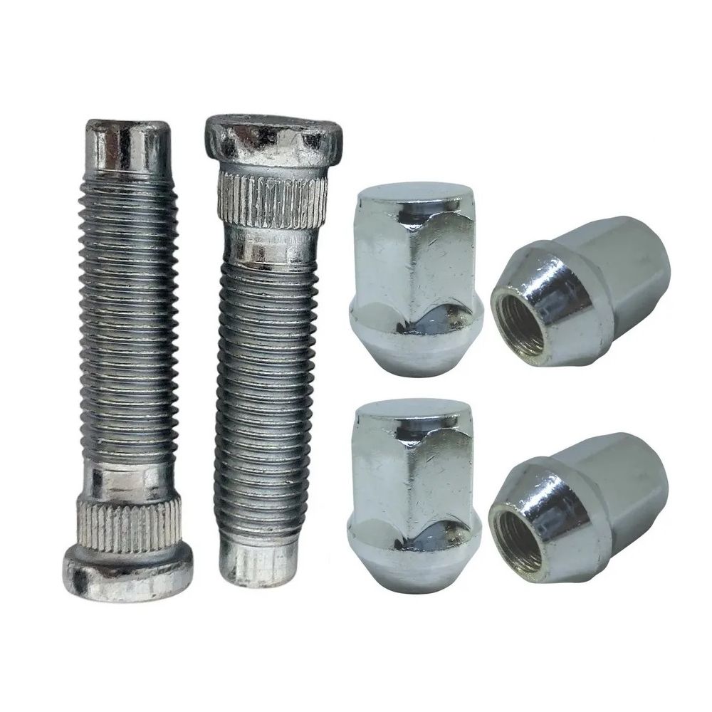 Kit 5 Prisioneiros + 5 Porcas Cromadas GM – Solução Completa para Fixação Segura nas Rodas