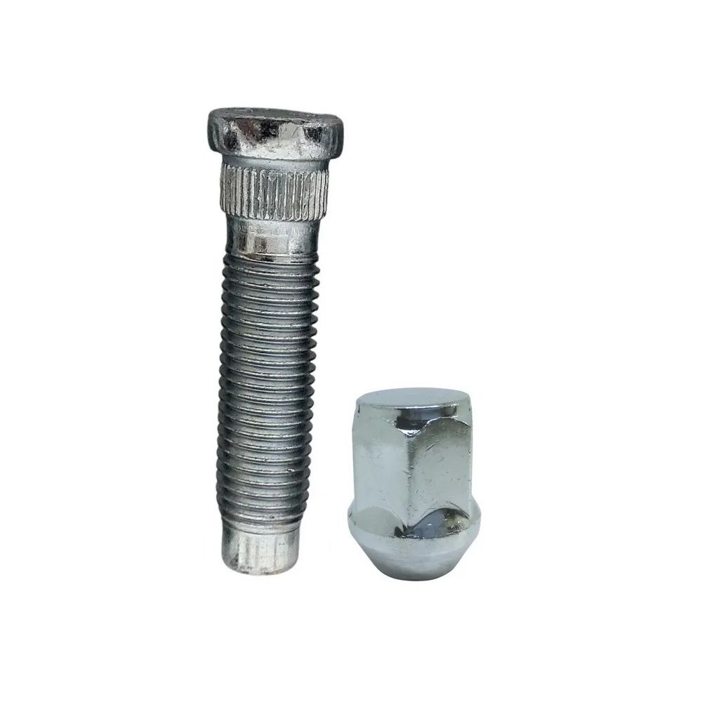 Kit 5 Prisioneiros + 5 Porcas Cromadas GM – Solução Completa para Fixação Segura nas Rodas