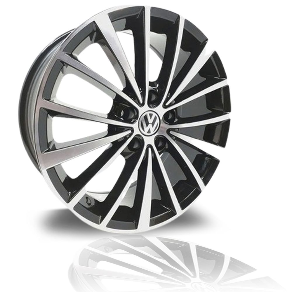 Kit 4 Calotinhas VW Jetta Amarok – Acabamento Premium com Emblema Cromado e Encaixe Perfeito