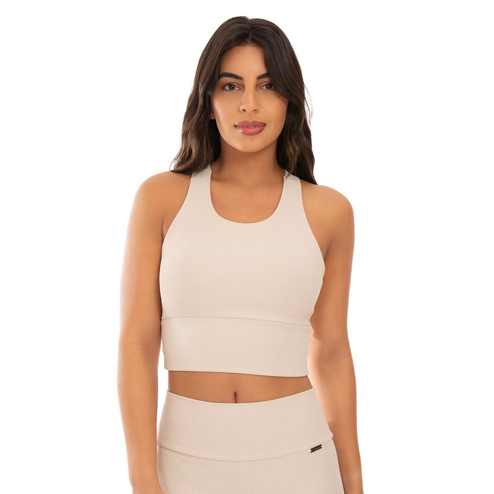 Top Cropped Intense - Areia