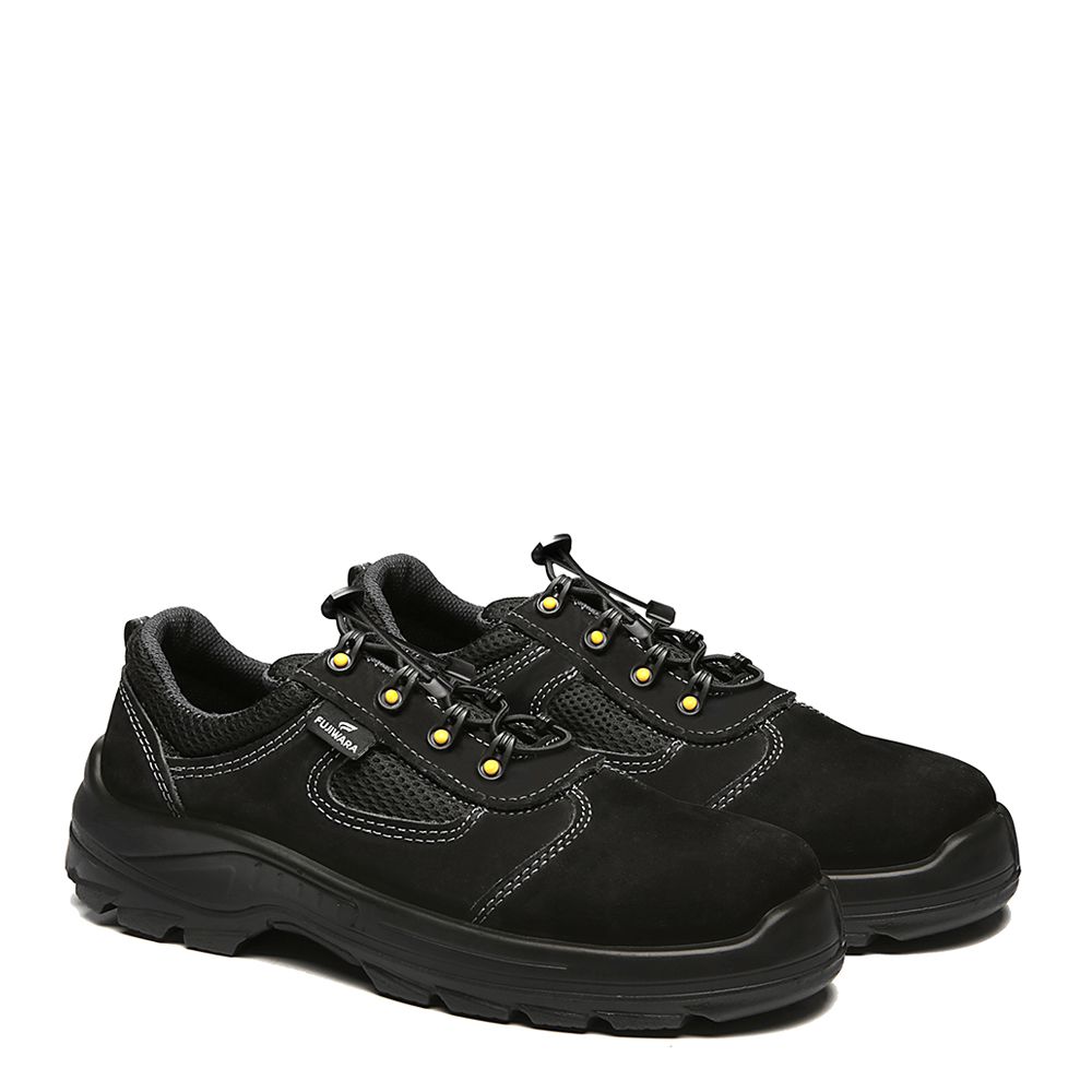 TENIS PRETO AMARRAR NOBUCK BICO COMPOSITE PU BIDENSIDADE