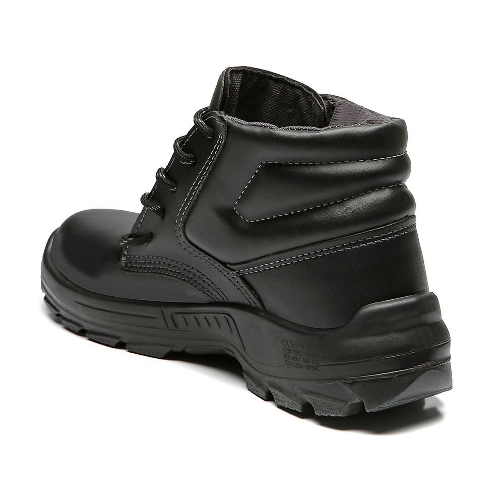 BOTINA PRETA AMARRAR MICROFIBRA BICO PLASTICO PU BIDENSIDADE (ELET