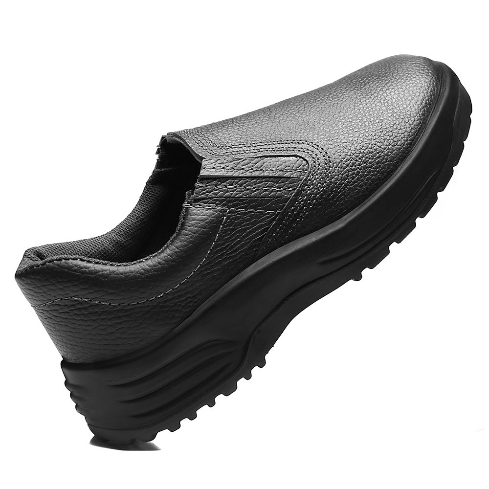 SAPATO PRETO ELASTICO COURO S. BICO PU BIDENSIDADE | FUJIWARA