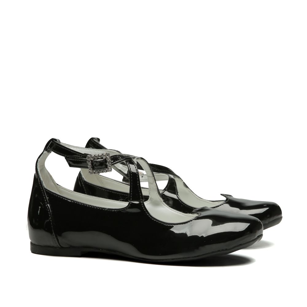 Sapatilha Verniz Preto Infantil Feminino Gats