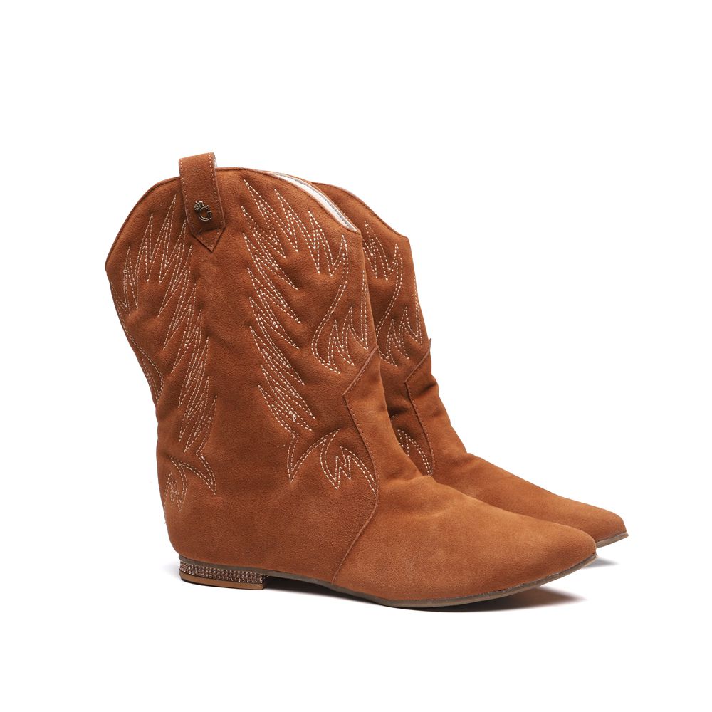 Bota New Western Camurça Amendoa Infantil Gats