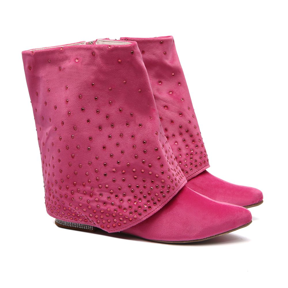 Bota Veludo Pink Gats