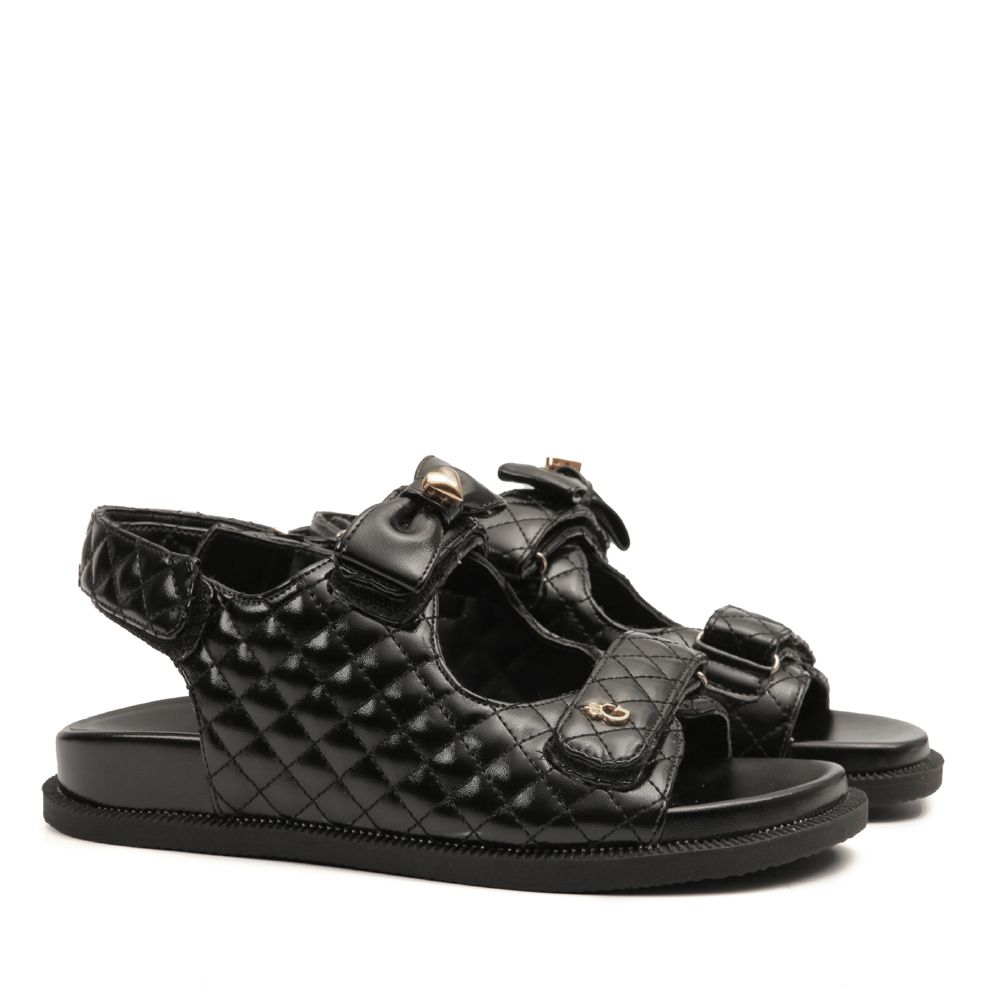 Sandália Papete Elegance Preto Feminina Gats