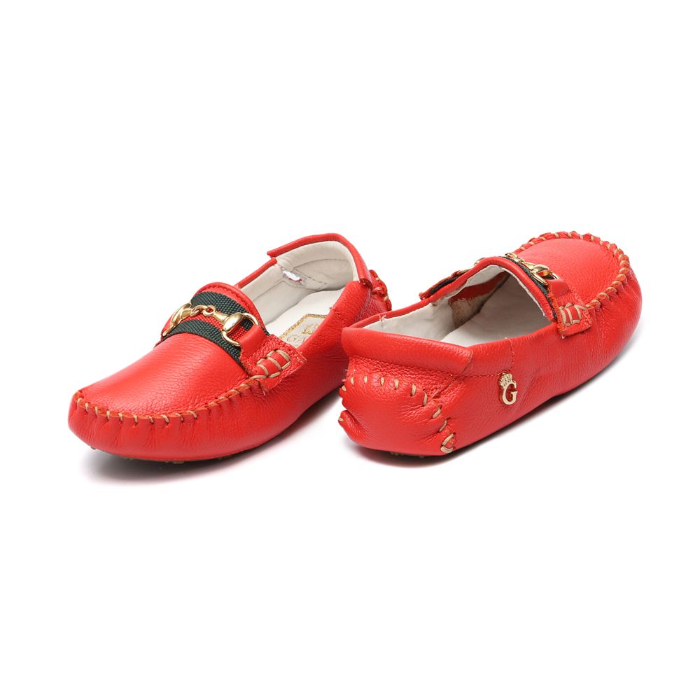 Mocassim Masculino Vermelho Bebê Gats 