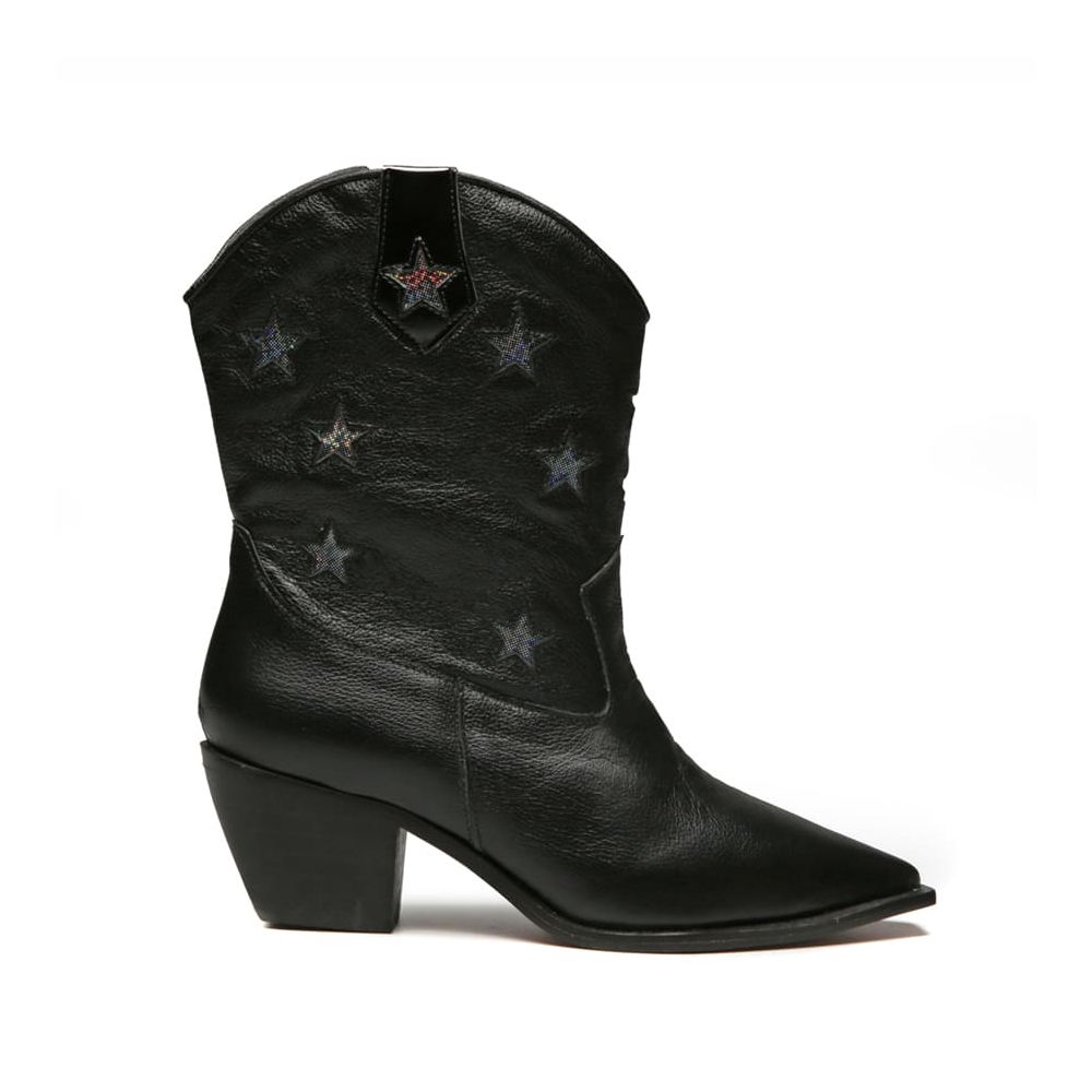 Bota Celine Western Baby Preto Feminino Gats