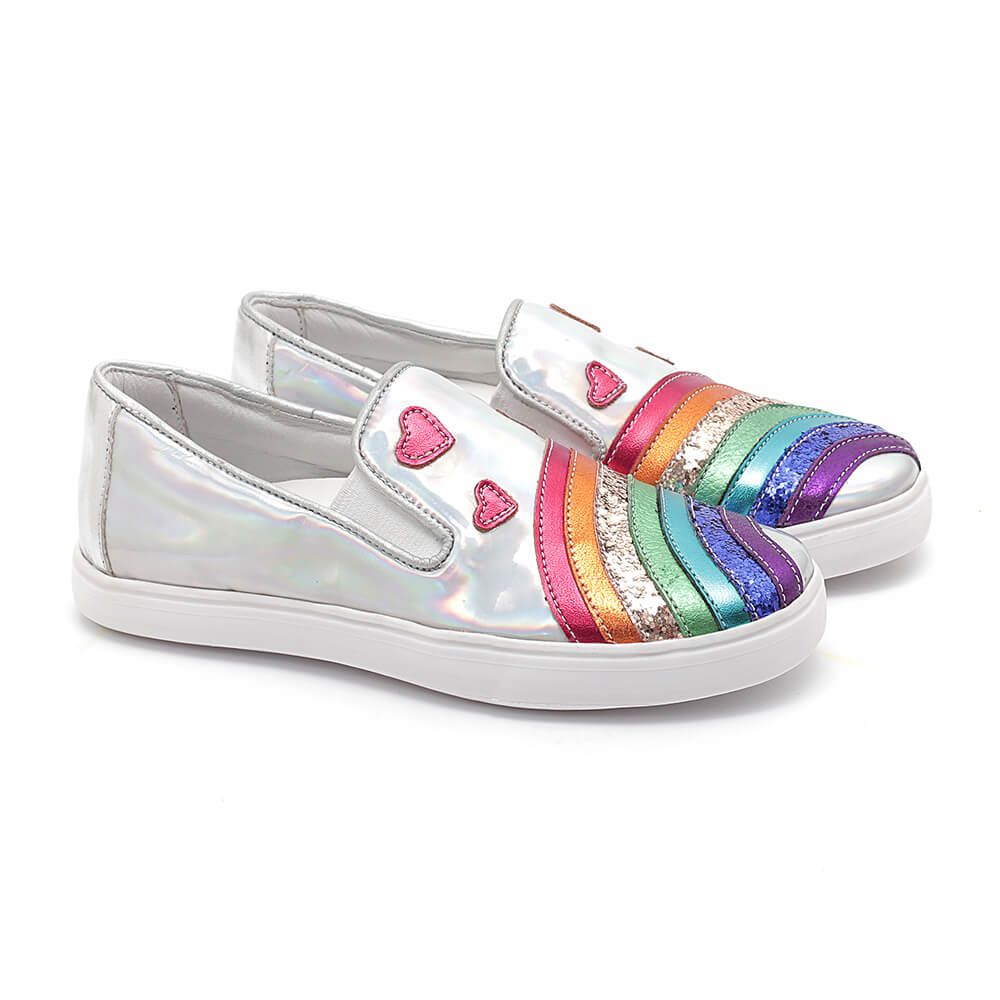 Slip On Arco-Íris Infantil Gats