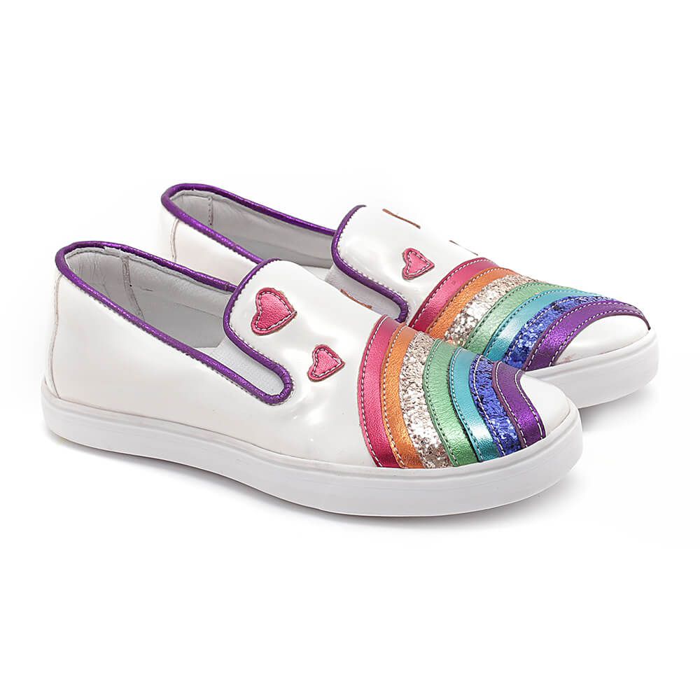 Slip On Arco-Íris Infantil Gats