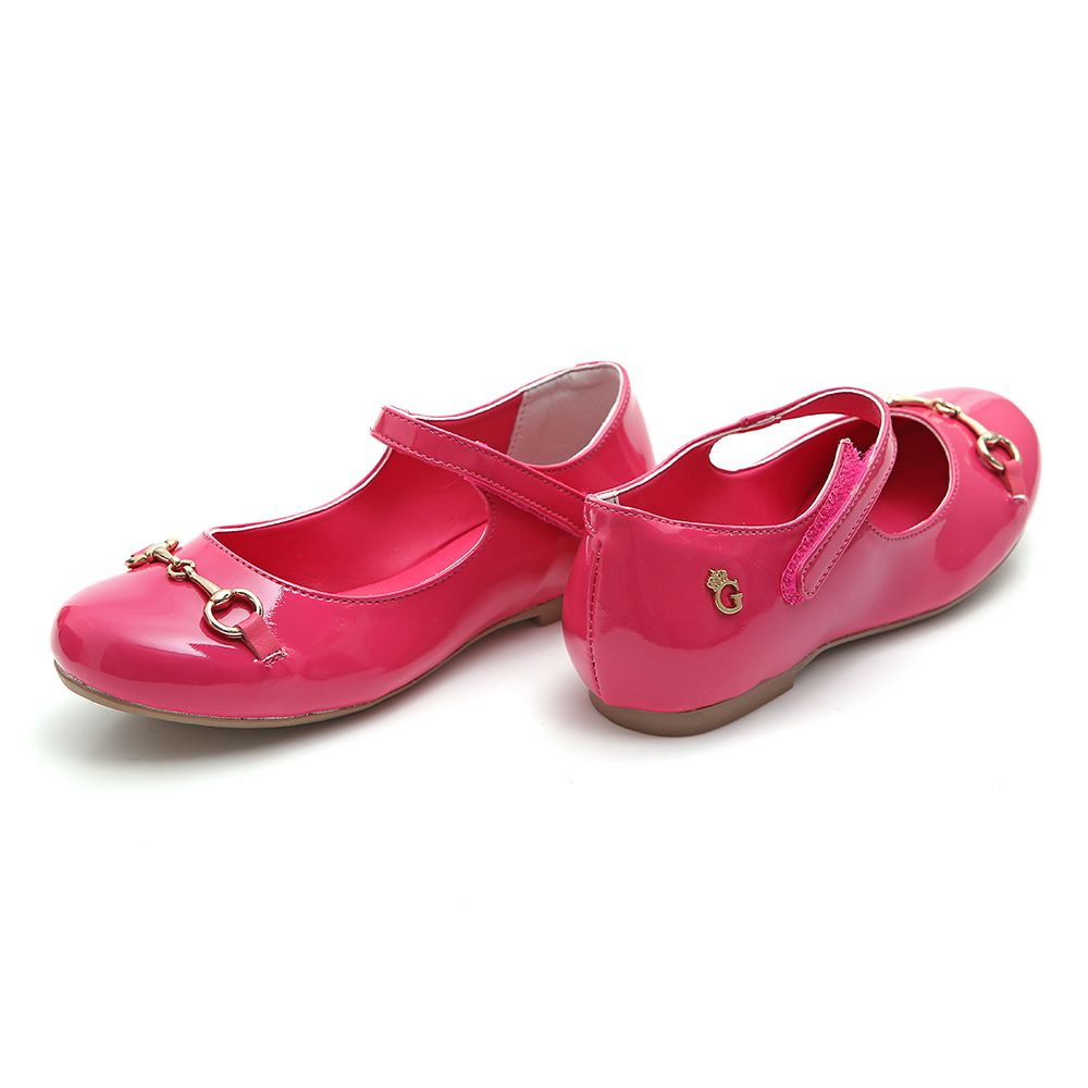 Sapatilha Feminino Verniz Pink Infantil Gats