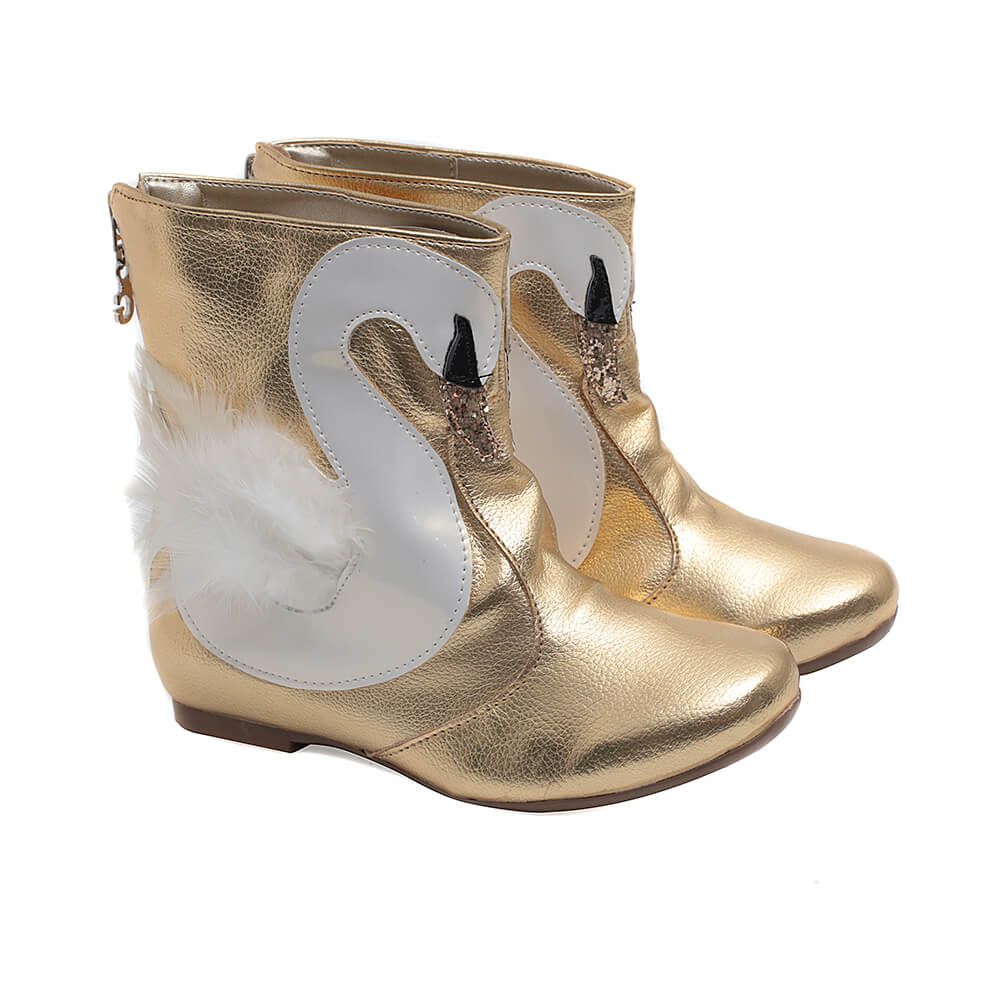 Bota Dourada Cisne Infantil Gats