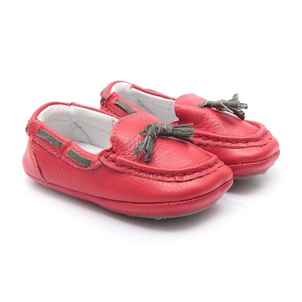 Mocassim Masculino Vermelho Bebê Gats