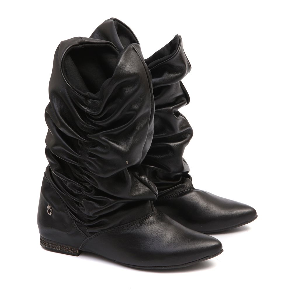 Bota Cano Longo Veneto Preto Outlet