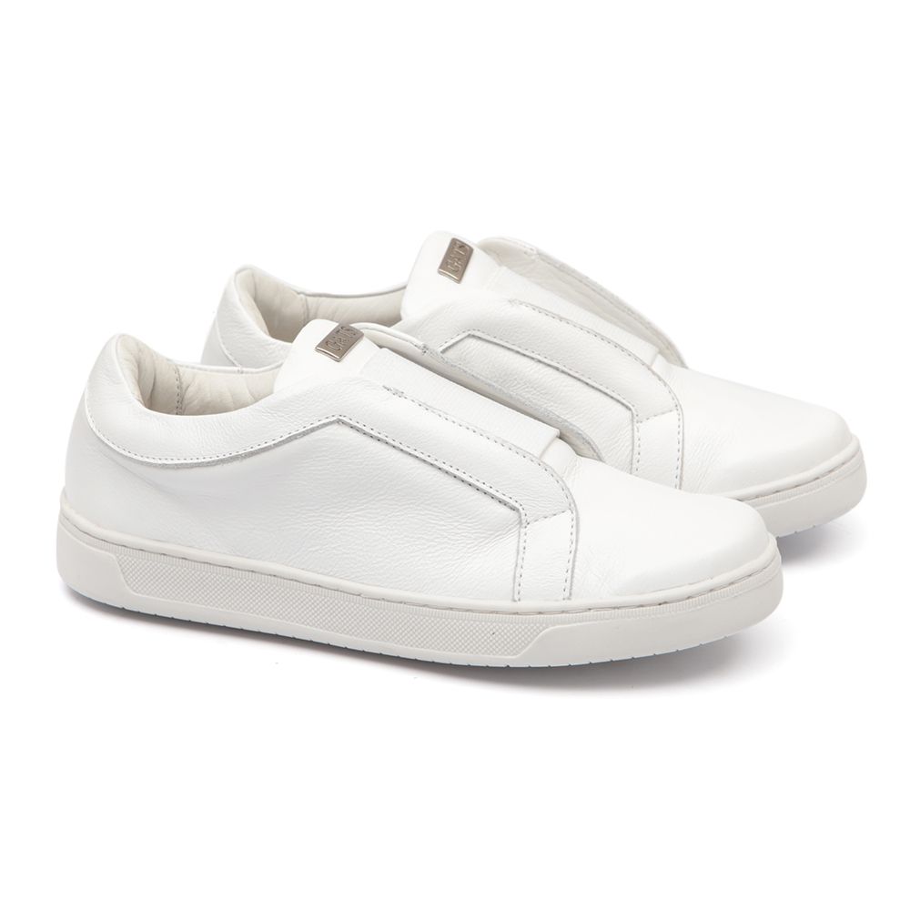 Tenis elastico branco sales
