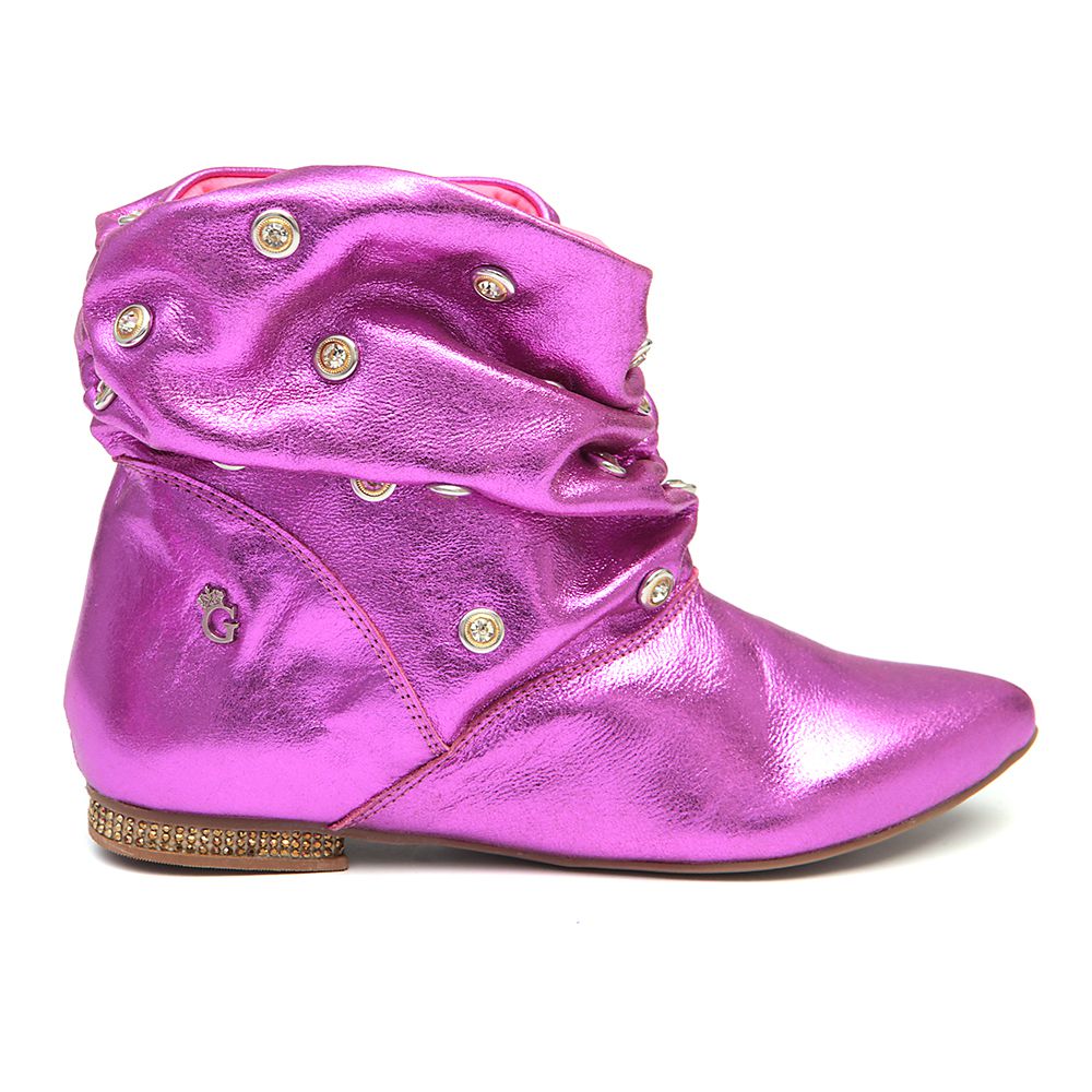 Bota Pink de Bico Fino Infantil Gats Outlet