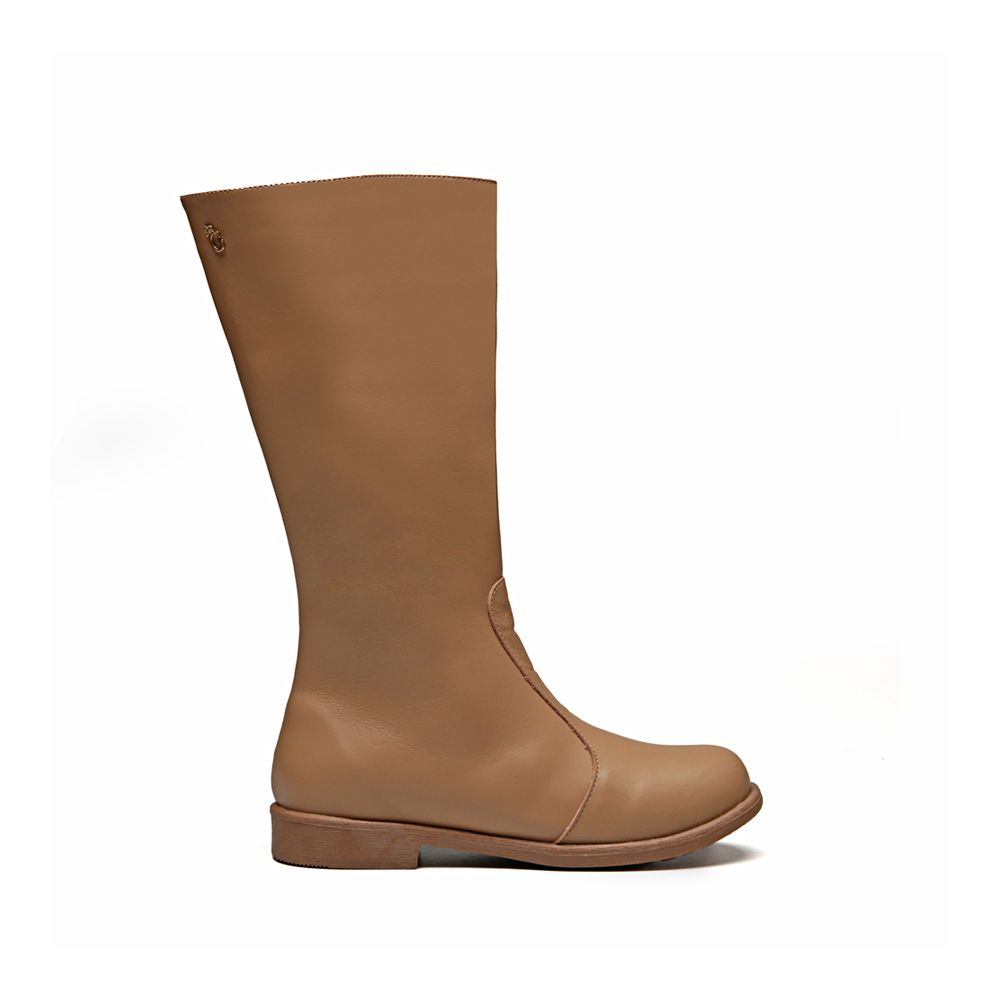 Bota Cano Longo Marrom Infantil Gats 