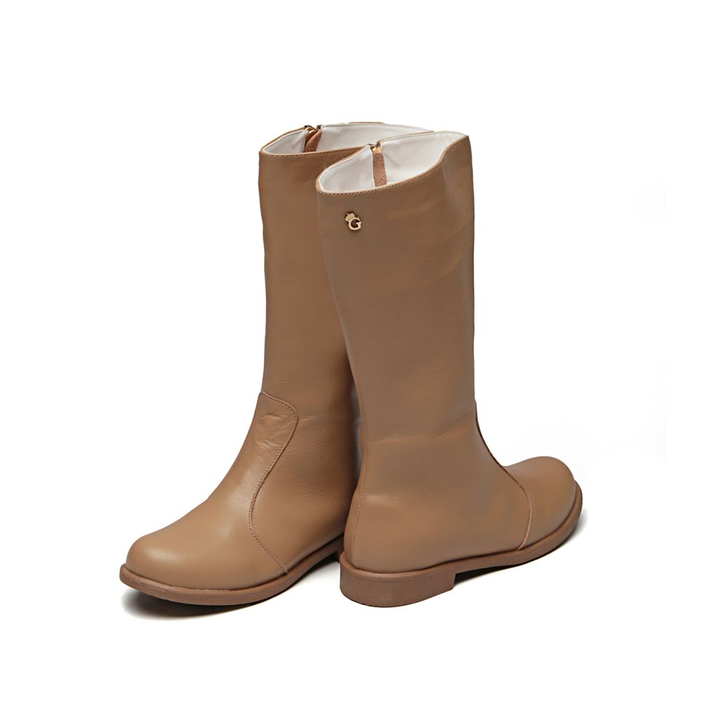 Bota Cano Longo Marrom Infantil Gats 