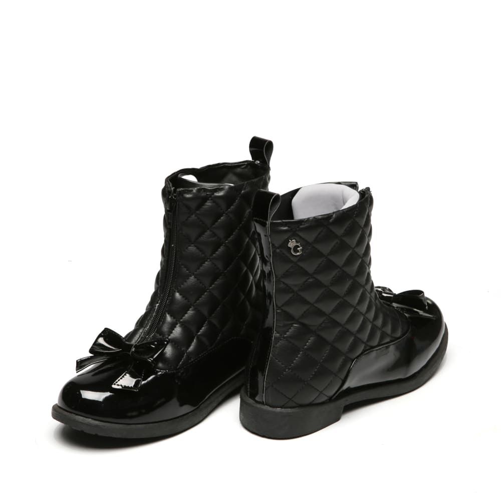 Bota Coturno Matelasse Preta Infantil Gats