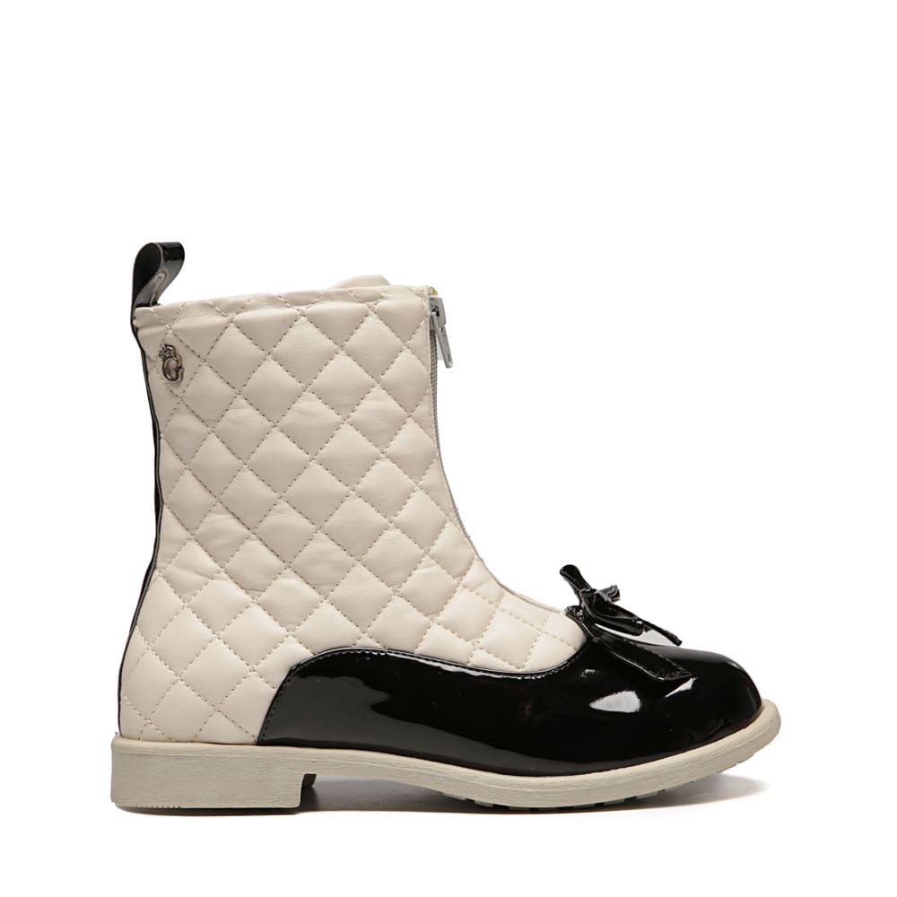 Bota Coturno Matelasse Off White Infantil Gats 