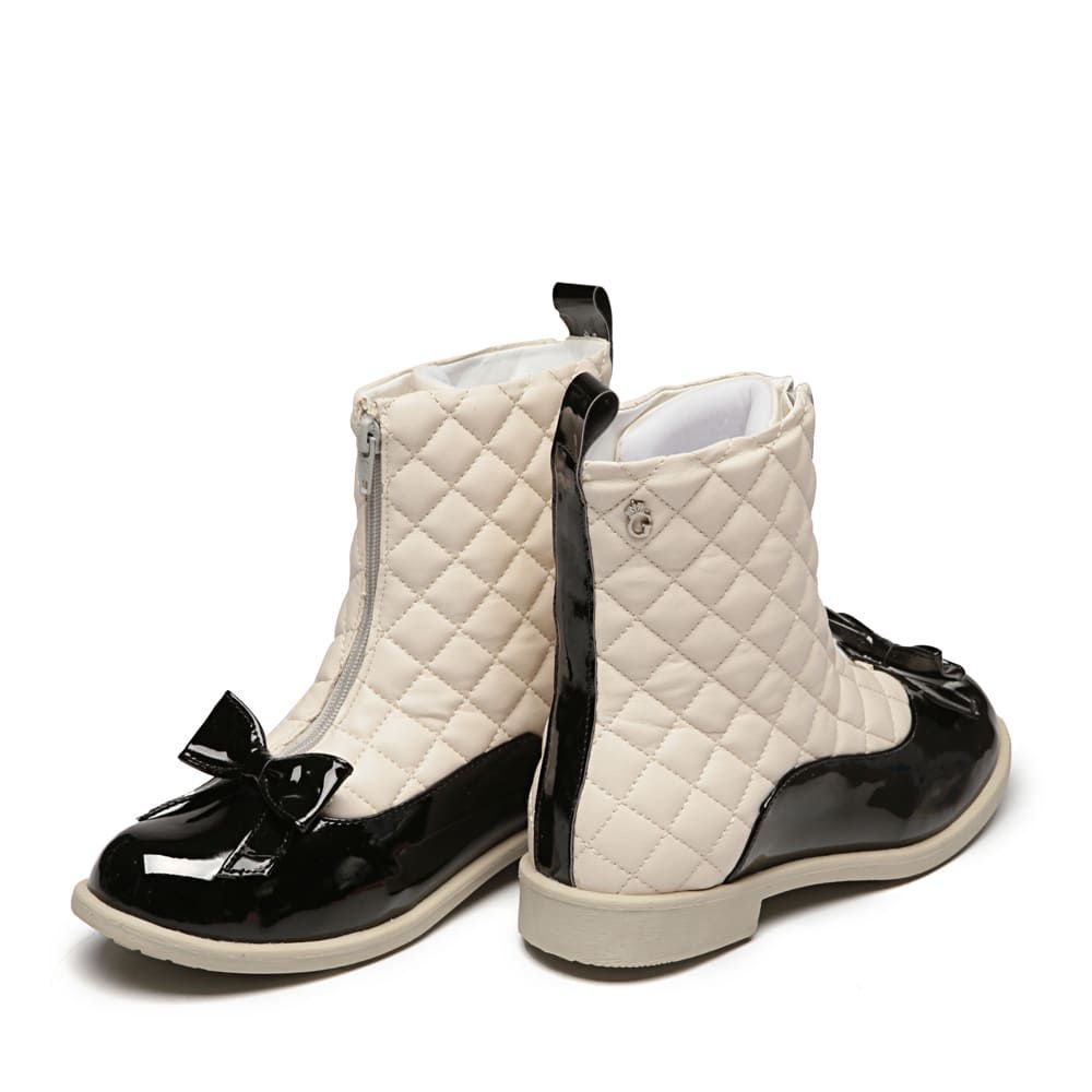 Bota Coturno Matelasse Off White Infantil Gats 