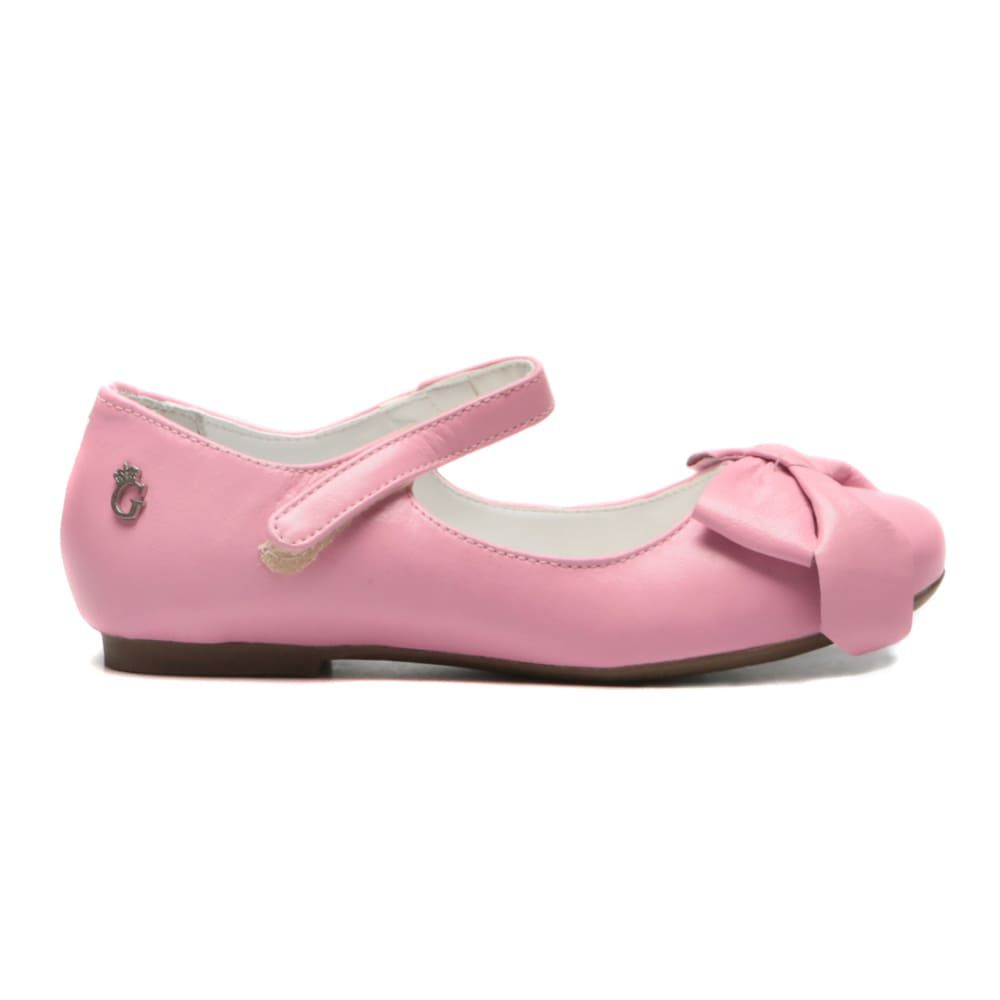 Sapatilha Rosa Velcro Infantil Gats