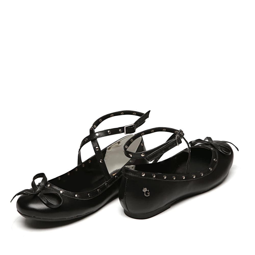 Sapatilha Tiras Metal Preto Infantil Gats