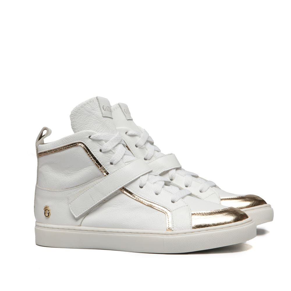 Tênis Stage Cano Alto Branco Infantil Gats