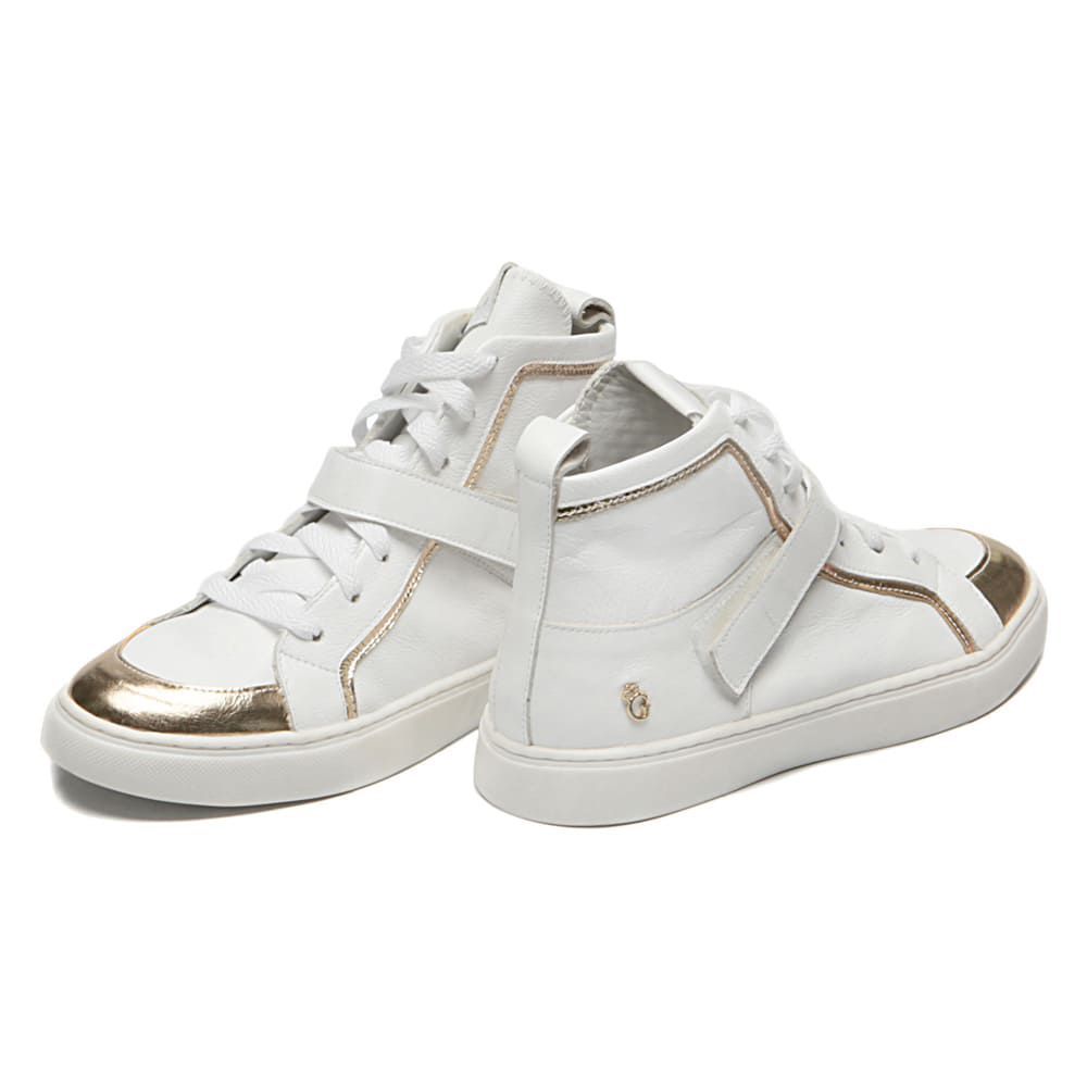 Tênis Stage Cano Alto Branco Infantil Gats