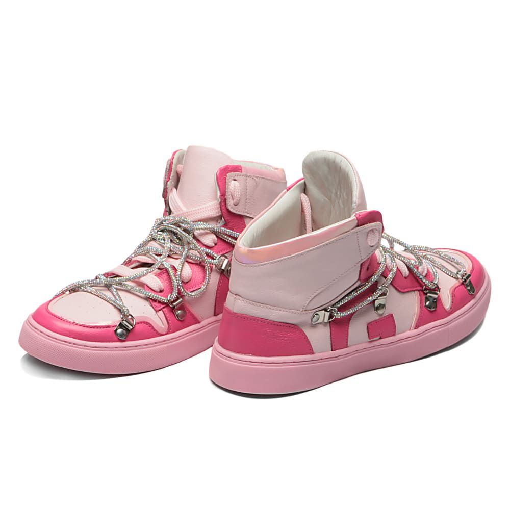 Tênis Cano Alto Likeness VII Rosa Infantil Gats