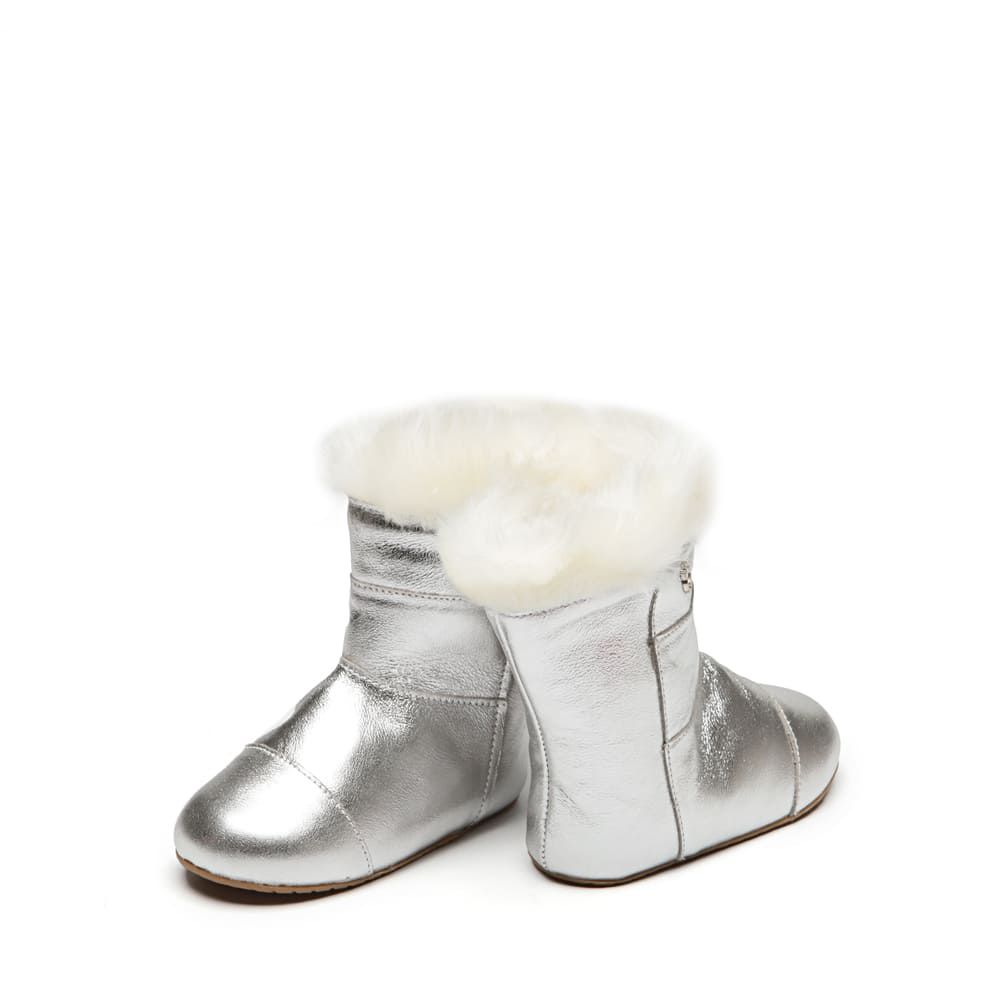 Bota Pelos Cristal Prata Gats 