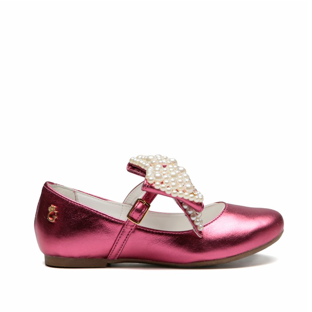 Sapatilha Boneca Bordado Rosa Infantil Gats