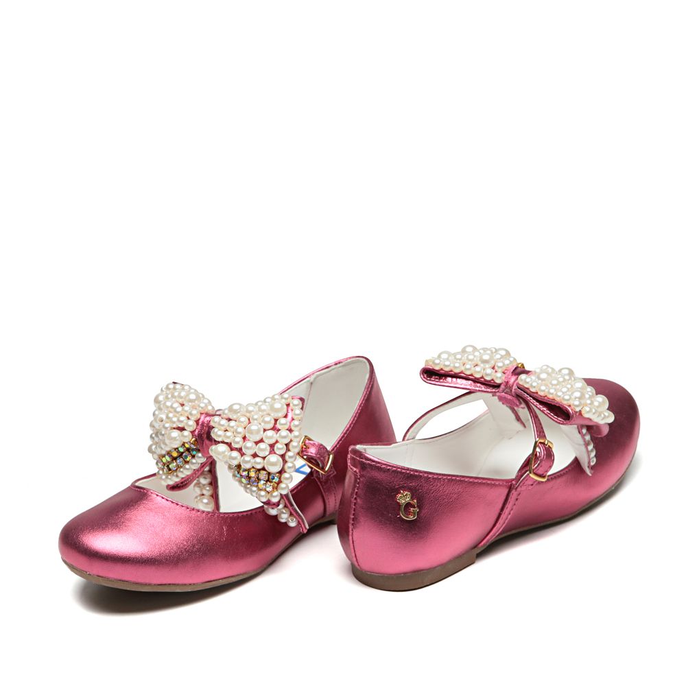 Sapatilha Boneca Bordado Rosa Infantil Gats