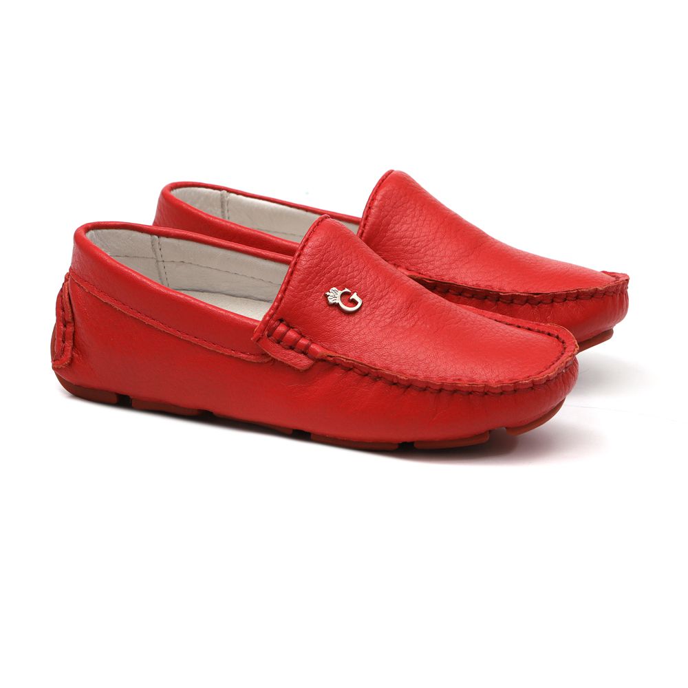 Mocassim Infantil Vermelho Gats