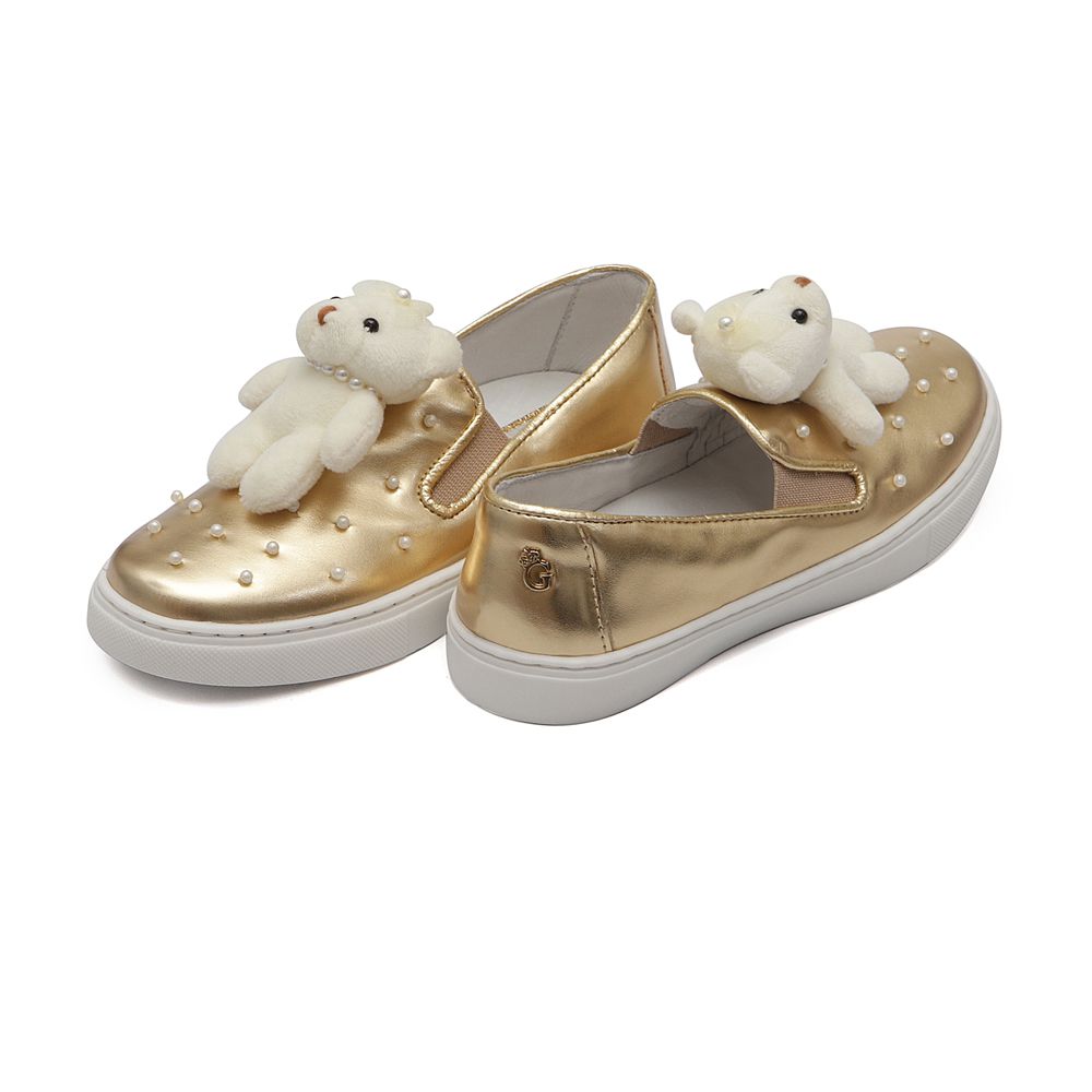 Tênis Slip On Ursinho Dourado