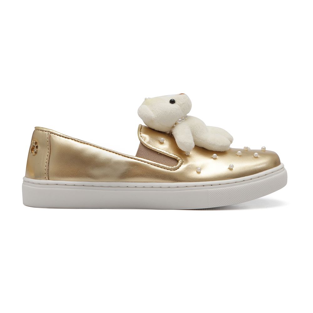 Tênis Slip On Ursinho Dourado