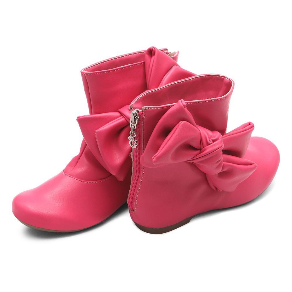 Bota de Laço Lateral Pink